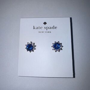 Kate Spade sapphire 12k gold stud earrings